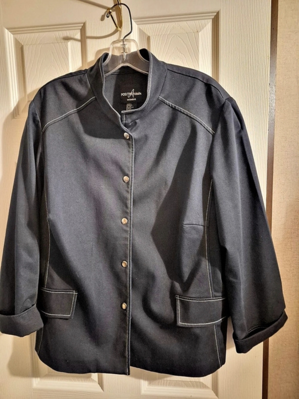 Positive Attitude Utility Jacket Black Size 18 W Like New